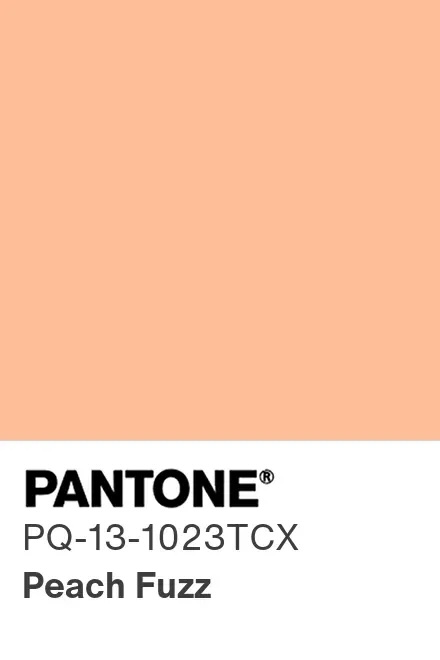 Peach Fuzz, la couleur Pantone de l'année 2024 s'intègre parfaitement au jardin.